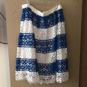 Eloquii lace overlay skirt